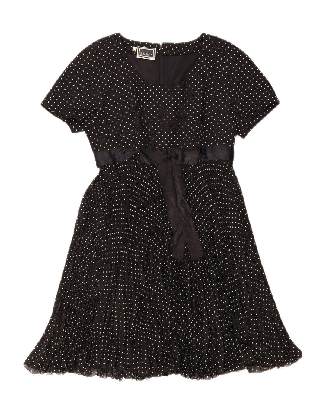 Damska sukienka o linii A Luisa Spagnoli IT 44, średnia czarna w kropki