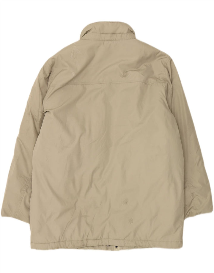 CHAMPION Mens Windbreaker Jacket UK 40 Large Grey Polyamide
