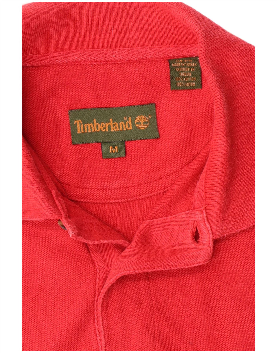 Męska koszulka polo Timberland, średnia czerwona, bawełniana