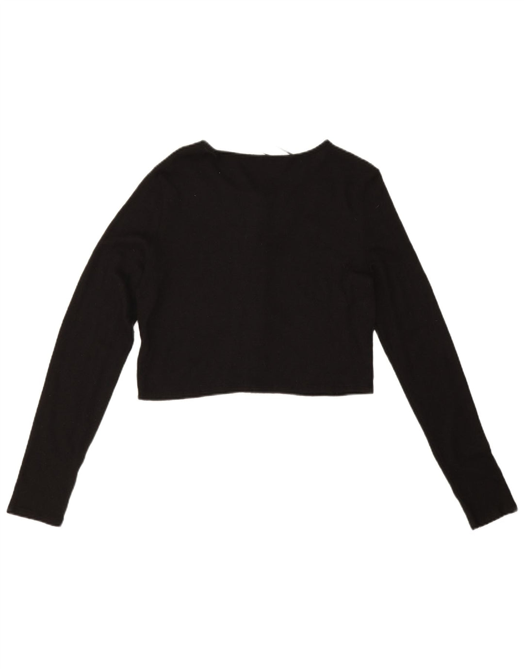 Sweter damski Zara Crop Cardigan UK 14, duża czarna wiskoza