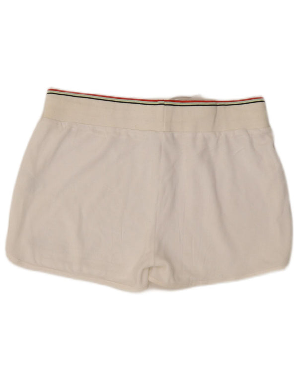 Damskie spodenki sportowe Ellesse UK 16, duże, białe, bawełniane