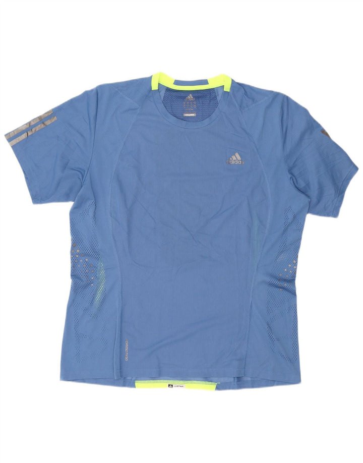 ADIDAS Mens Clima 365 T-Shirt Top XL Blue Polyester