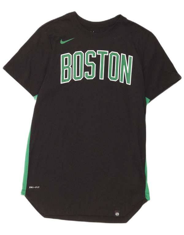 Męska koszulka z grafiką Nike Boston Celtics Top, średni czarny poliester