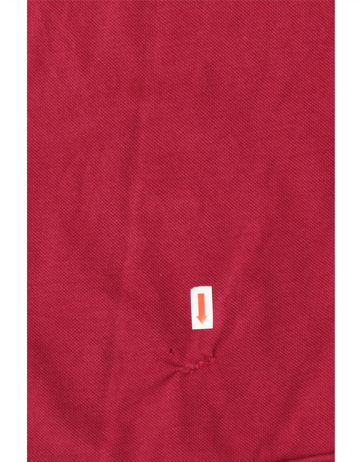 SERGIO TACCHINI Mens Polo Shirt IT 50 Medium Burgundy Cotton Vintage Sergio Tacchini and Second-Hand Sergio Tacchini from Messina Hembry 