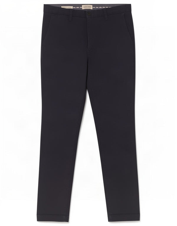 Męskie spodnie chino Jack & Jones Marco Slim Fit W30 L30 Granatowa bawełna