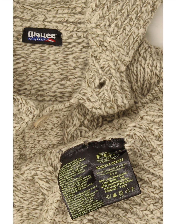 Sweter damski Blauer UK 14 Średni beż wełniany