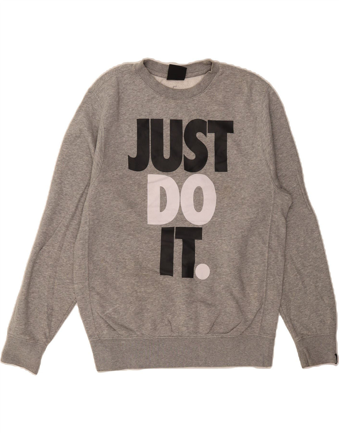 NIKE Mens Graphic Sweatshirt Jumper Small Grey Cotton Vintage Nike and Second-Hand Nike from Messina Hembry 