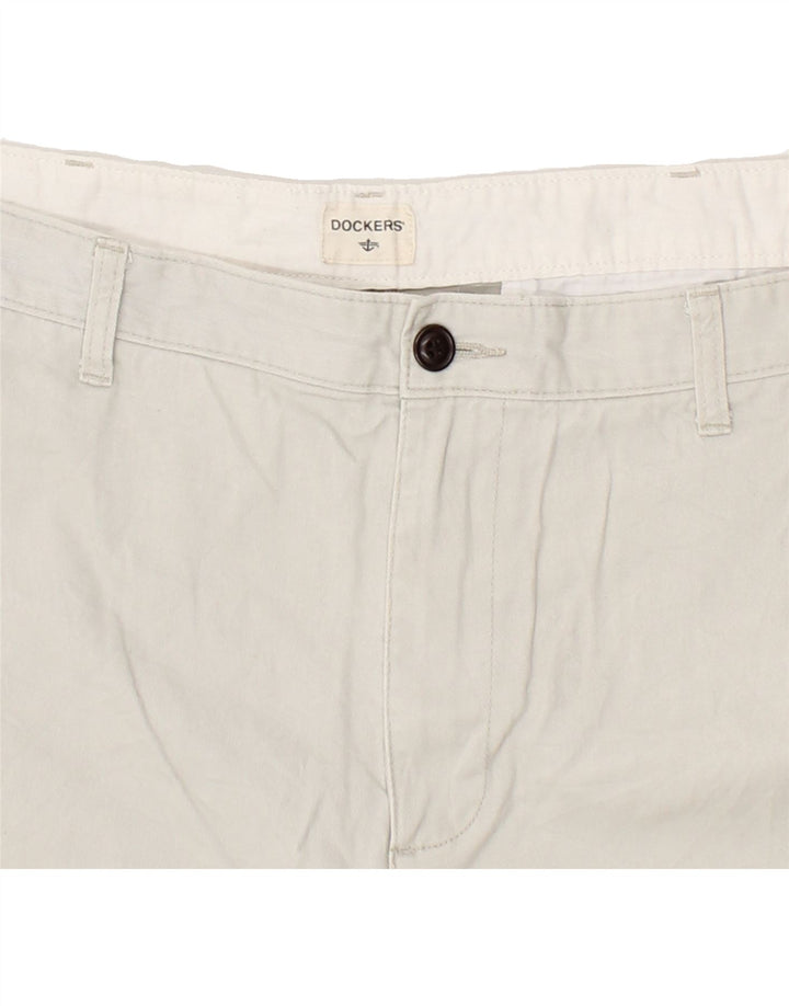 DOCKERS Mens Cargo Shorts W40 2XL White Cotton Vintage Dockers and Second-Hand Dockers from Messina Hembry 