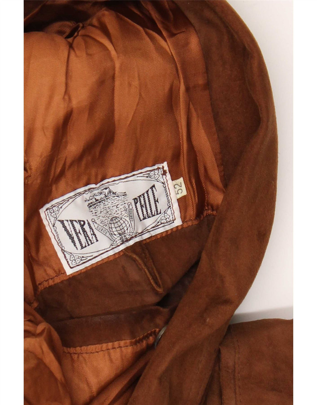 Vintage męska skórzana marynarka zapinana na 2 guziki IT 52 XL brązowa