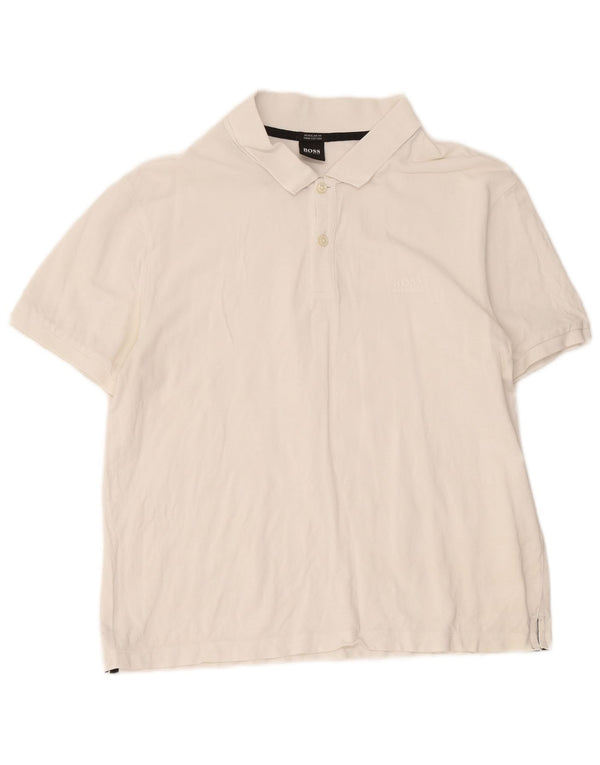 Męska koszulka polo XL o regularnym kroju Hugo Boss, biała