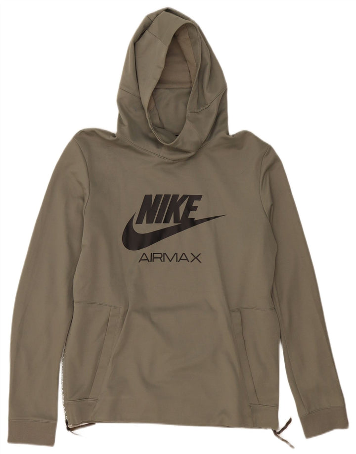 Męski dres Nike z grafiką, średni khaki, bawełna