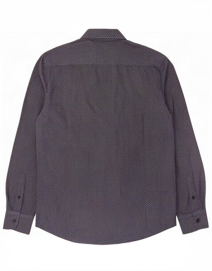 Koszula męska Massimo Dutti, średnia, granatowa, geometryczna