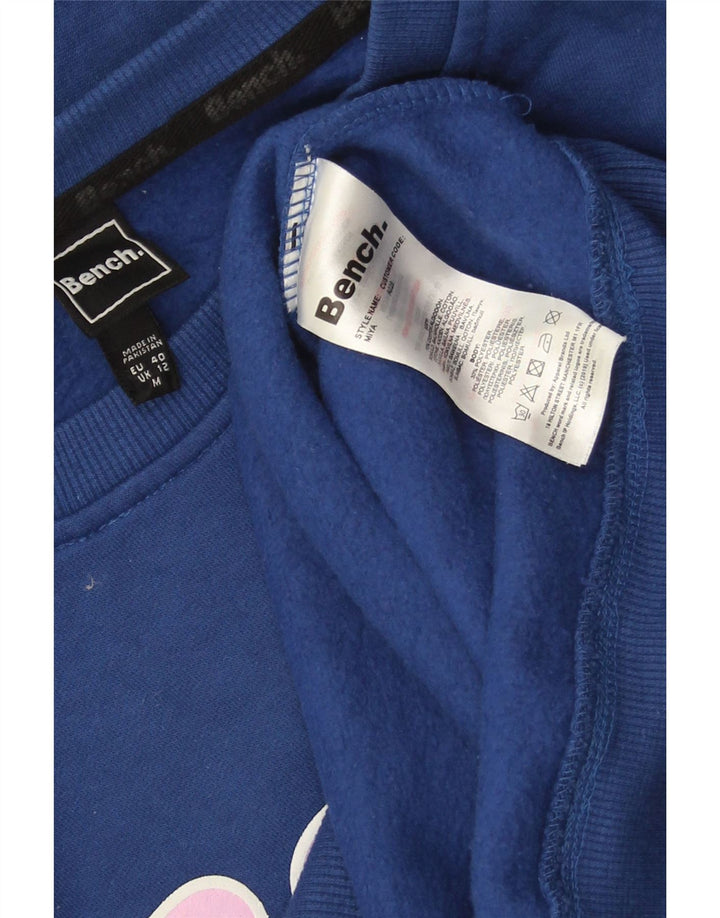 Damska bluza z grafiką Bench, UK 12, średnia niebieska bawełna
