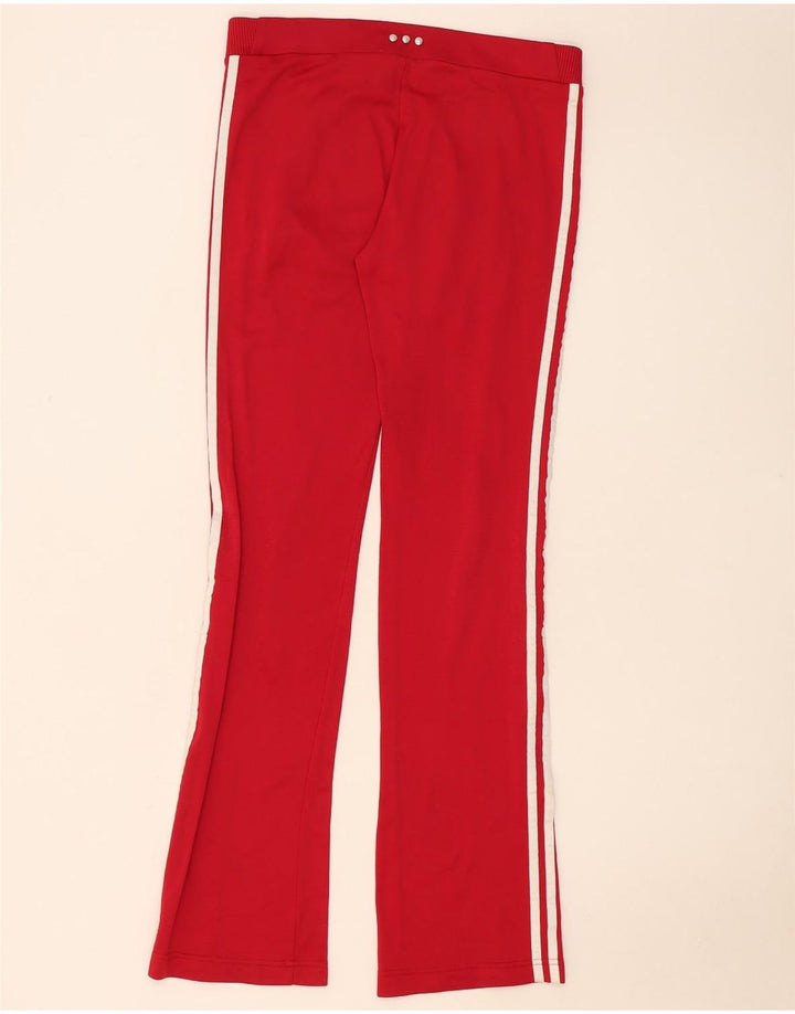 Damskie spodnie dresowe Adidas UK 12 Średni Czerwony Poliamid