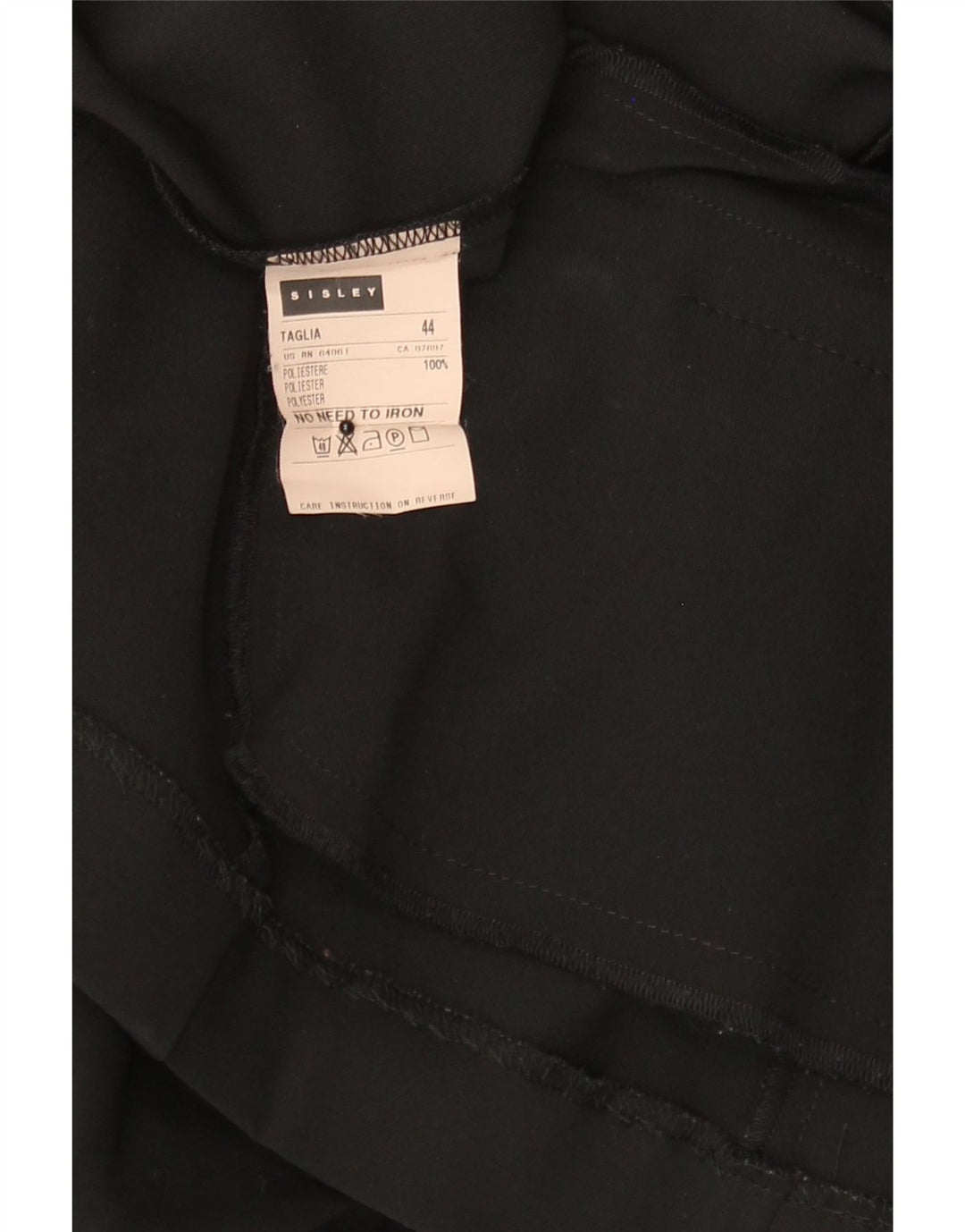 SISLEY Womens 3/4 Sleeve 3 Button Blazer Jacket IT 44 Medium Black Vintage Sisley and Second-Hand Sisley from Messina Hembry 