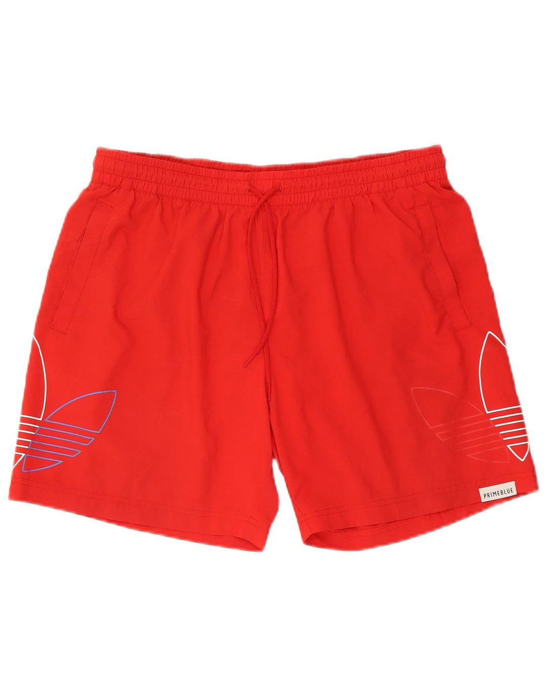Męskie spodenki sportowe Adidas Prime Blue Graphic Graphic, duże, czerwone, poliestrowe