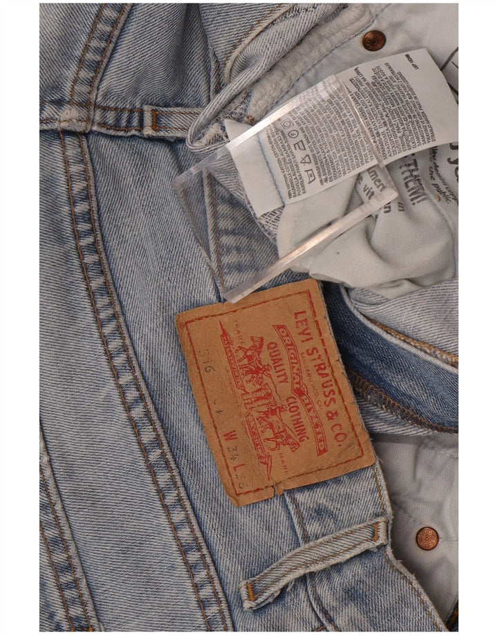 Damskie jeansy Levi's 516 Bootcut W34 L36 Niebieska bawełna