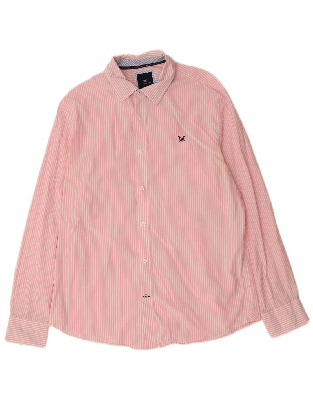 Crew Clothing Koszula męska w duże różowe prążki