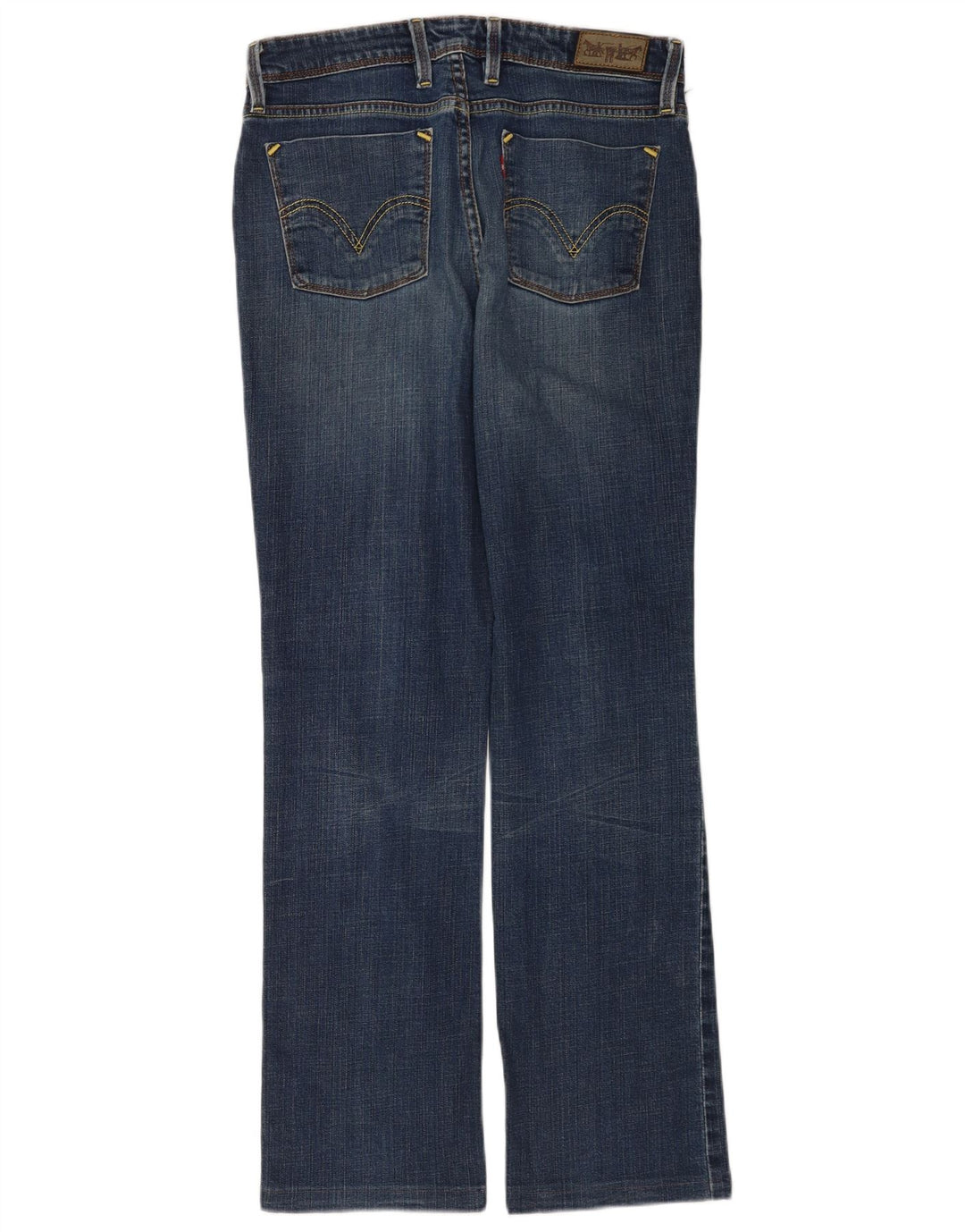 Damskie jeansy Levi's 627 Straight W32 L30 Niebieskie bawełniane
