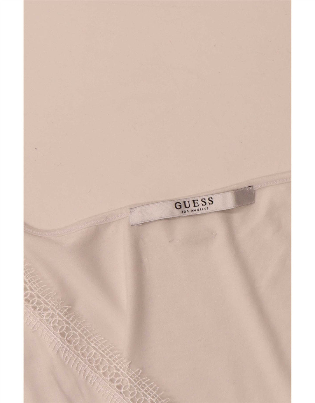 Damska bluzka bez rękawów Guess UK 12, średnia biel