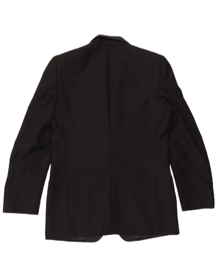DEL MARE 1911 Męska marynarka zapinana na 1 guzik UK 38 Średnia czarna