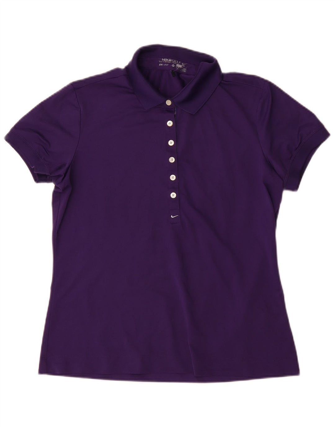 Damska koszulka polo Nike Dri Fit UK 12/14, średni fiolet, poliester