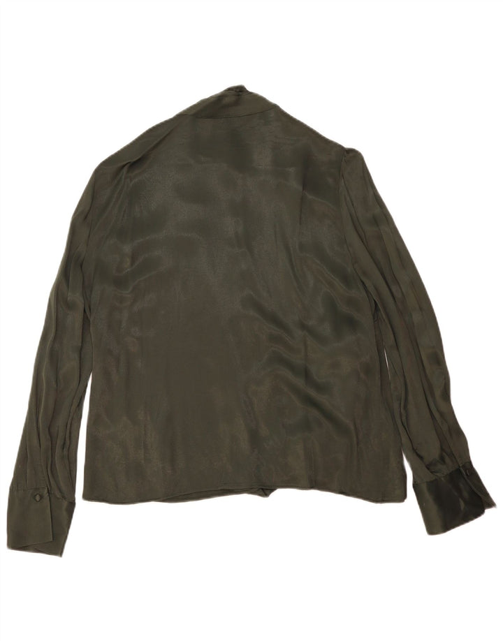Damska bluzka koszulowa Zara UK 18 XL, zielona