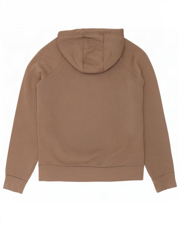 Męski sweter z kapturem Nike, mały, brązowy, bawełniany