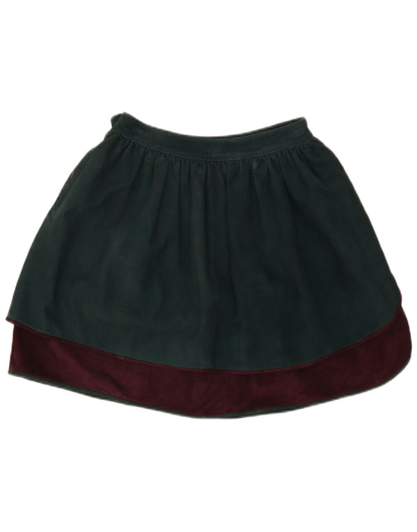 Vintage Womens A-Line Skirt IT 40 Small W26  Green Colourblock