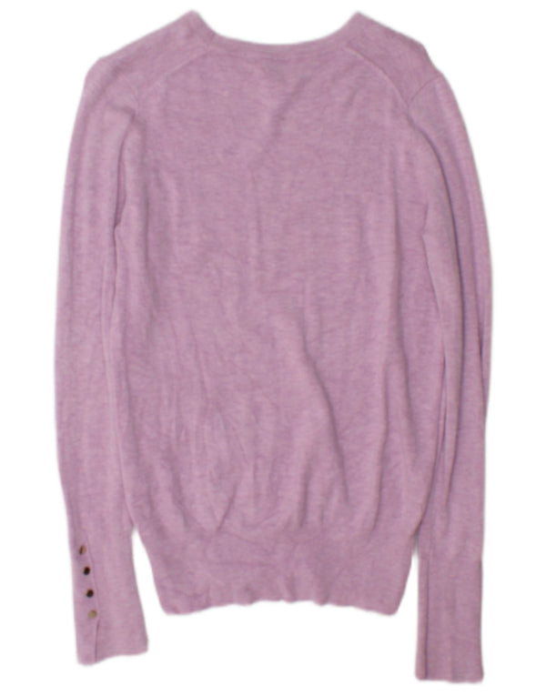 Sweter damski Zara z dekoltem w łódkę UK 10, mały, różowy