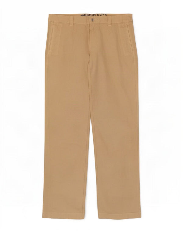 Murphy & Nye Mens Straight Chino Trousers W34 L32 Beige