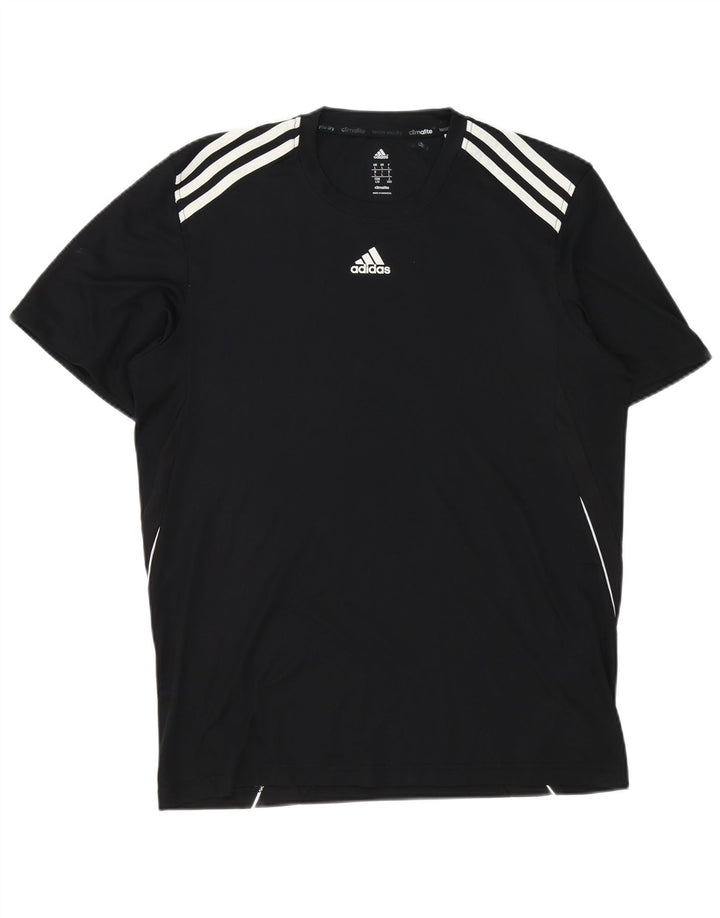 Adidas Męska koszulka Climalite Top, duża, czarna, z poliestru