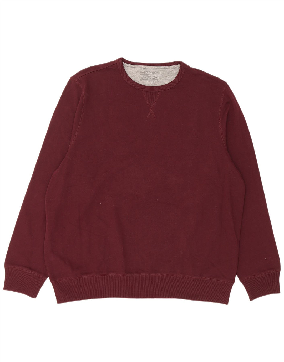 Marks & Spencer Męski sweter o regularnym kroju, 2XL, bordowy, bawełniany