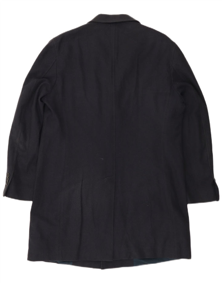 Płaszcz damski FAY UK 18 XL, granatowy, bawełniany w jodełkę