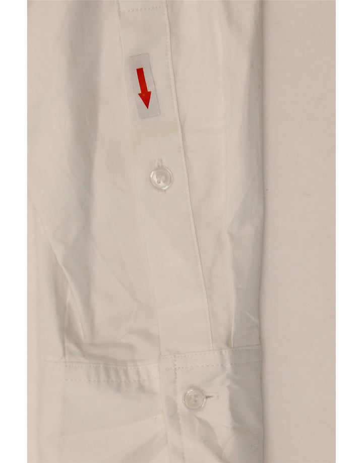 Damska koszula oversize ZARA Crop UK 6 XS, biała, bawełniana