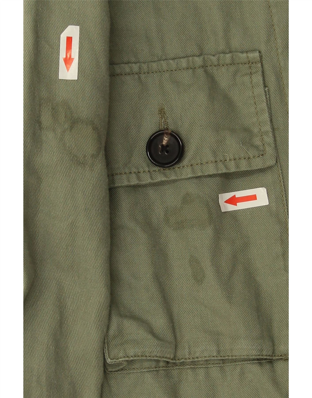 Damska kurtka wojskowa oversize Fat Face UK 8 Small, zielona lniana