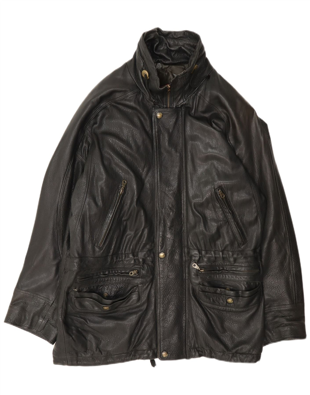 Męska kurtka skórzana Pierre Cardin UK 42 XL czarna