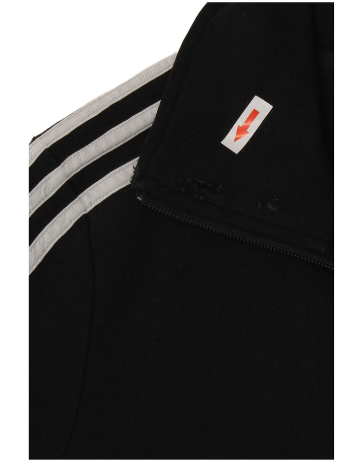 Damska kurtka dresowa Adidas UK 8, mała, czarna, poliestrowa