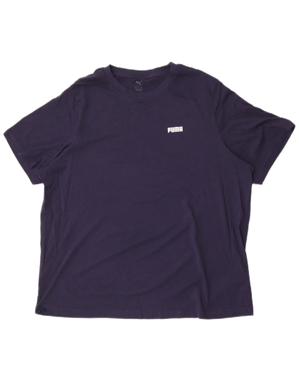 T-shirt męski Puma Top 2XL Granatowy, bawełniany