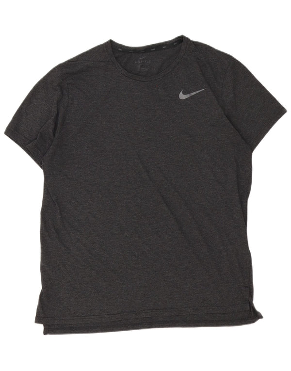 Męski T-shirt Nike Dri Fit Top, średni szary poliester