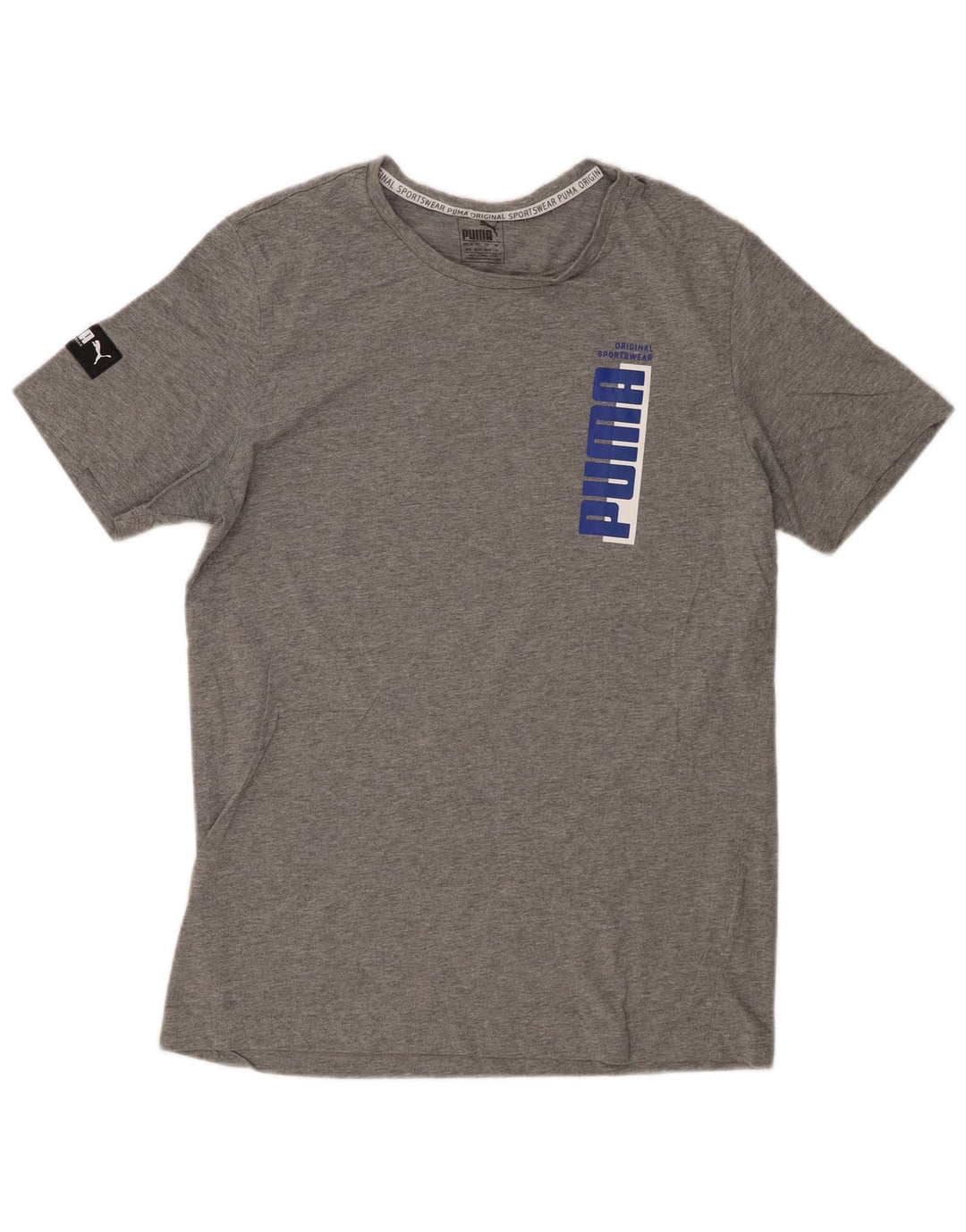 Męski T-shirt z grafiką PUMA, średni szary