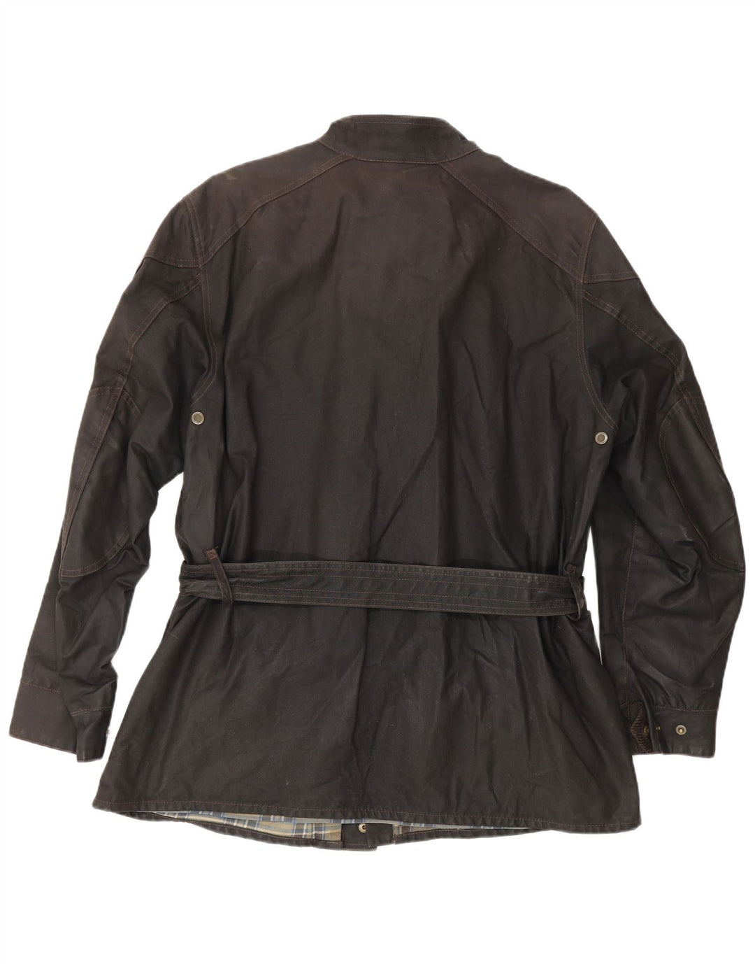 Męska kurtka z woskowanej bawełny Belstaff UK 40, duża, brązowa bawełna
