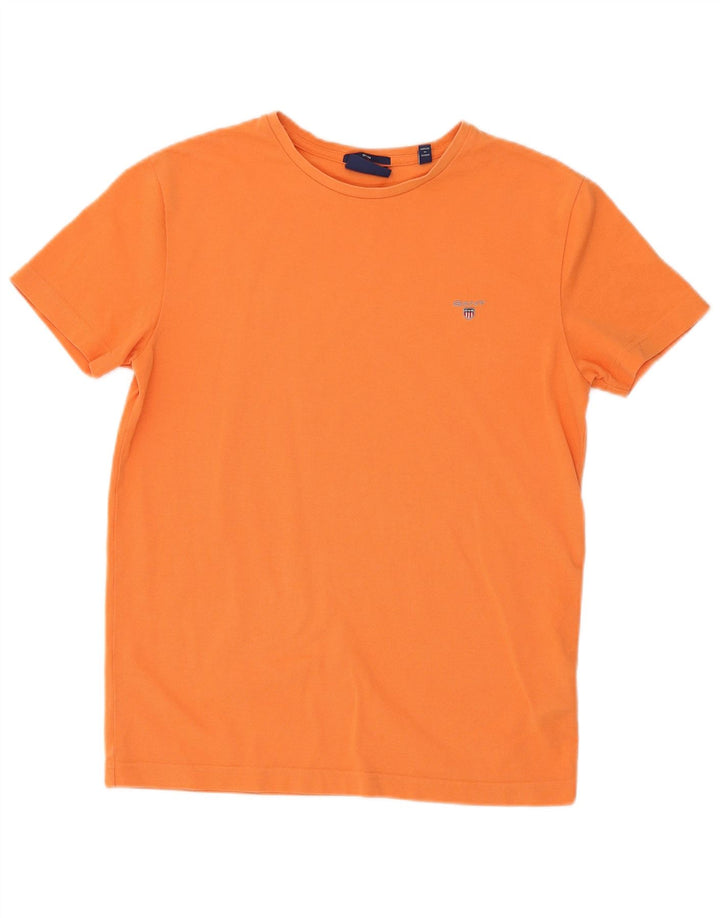 Męski T-shirt Gant o dopasowanym kroju, średni pomarańczowy, bawełniany
