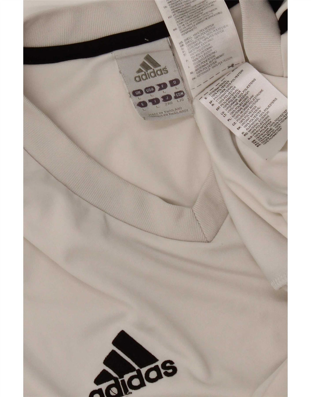Adidas Męska koszulka Climalite Top, duża, biała, z poliestru