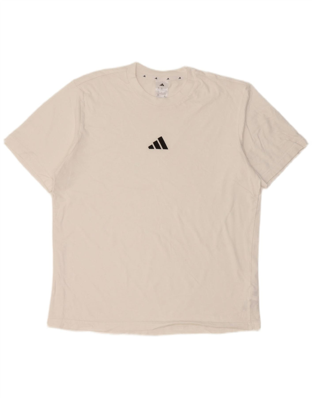 Adidas Męska Koszulka Top Duża Biała Bawełna