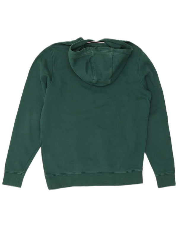 Męski sweter z kapturem i grafiką Tommy Hilfiger, mały, zielony, bawełniany