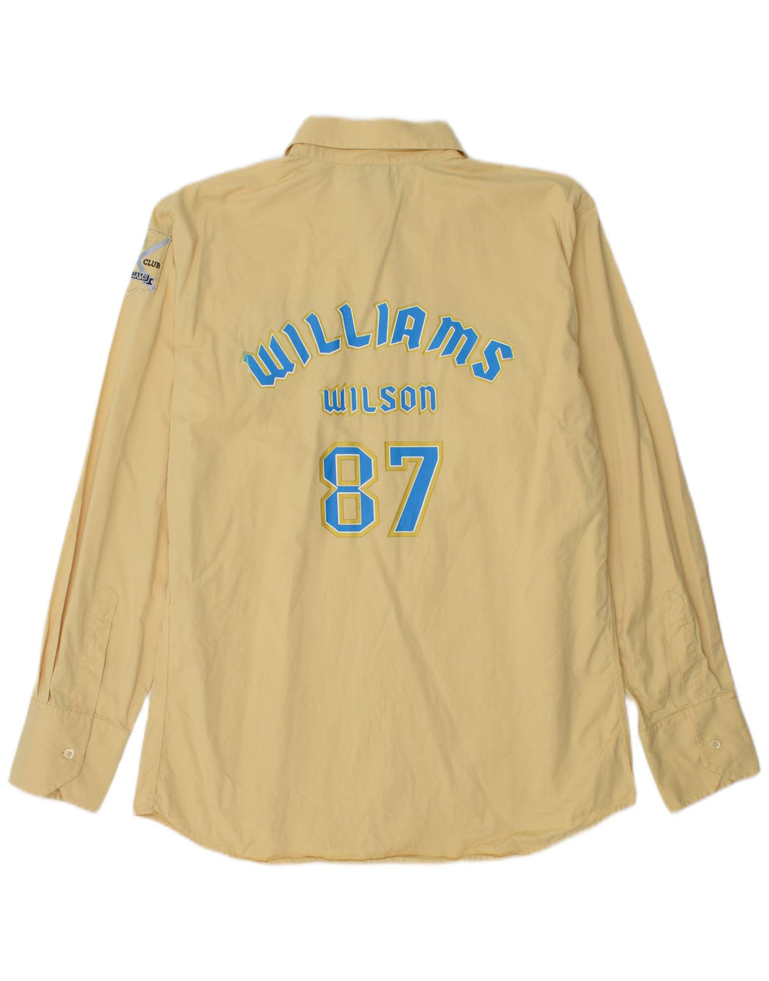 Męska koszula graficzna Williams Wilson XL, żółta, bawełniana