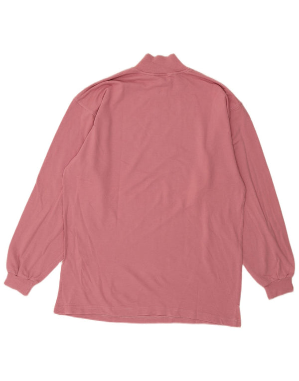 Damska bluza z kapturem Maser M z grafiką i zamkiem błyskawicznym UK 18 XL Różowa bawełna
