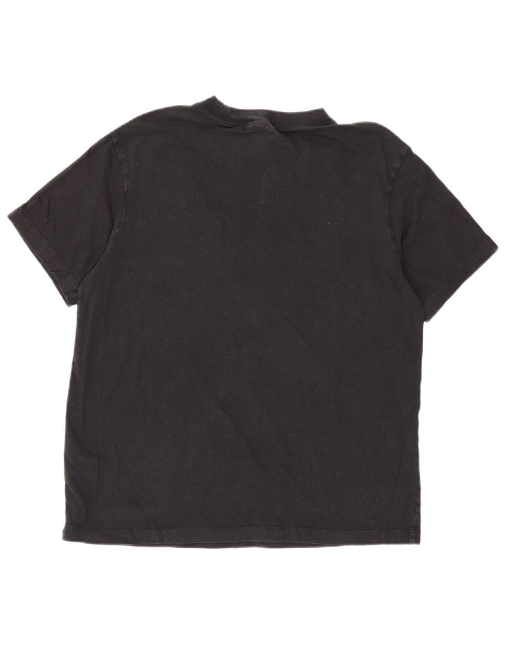 Męski T-shirt z grafiką Nike, mały, czarny, bawełniany