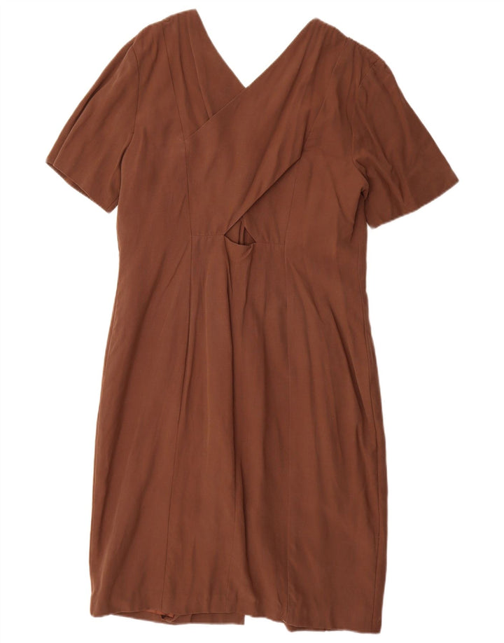 Damska sukienka płaszczowa VICINI IT 40 Small Brown Modal